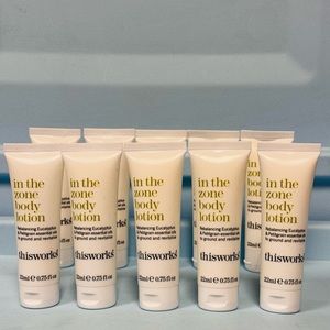 10 pack of Thisworks In The Zone Body Lotion -
Eucalyptus - Essential Oils